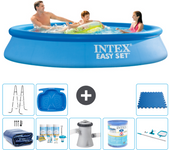 Paquete de piscina - intex - alrededor - 305x305x61 cm + accesorios a481