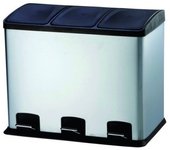 Cubo de basura 36l vivahogar inoxidable