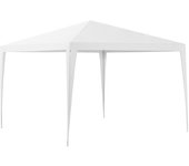 Carpa pabellón para jardín wedau metal 300 x 300 x 255 cm blanco [casa.pro]
