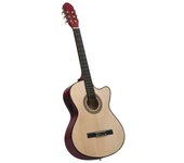 Guitarra clásica occidental con ecualizador y 6 cuerdas