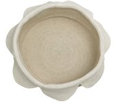 Canasta de almacenamiento pétalos marfil y beige 20 x ø 33 cm
