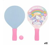Palas de playa con pelota hello kitty madera (12 unidades)