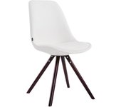 Silla de comedor laval rund blanco|cappuccino