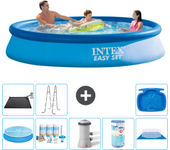Paquete de piscina - intex - alrededor - 366x366x76 cm + accesorios a647