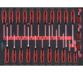 Conjunto de destornillador ergototrequus®. 25 pcs. 711.