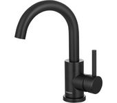Grifo lavabo negro, grifo de baño, mezclador monomando - lomazoo styx