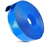 Manguera de pvc de 20 m, manguera de retrolavado de piscinas, pvc azul reforzado de alta resistencia, para drenar piscinas y filtros limpios