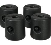 Pesos para carpas outsunny hdpe negro 24x24x25.5 cm