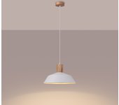 Lámpara colgante fanova led blanco con bombilla 3000k - 34x34x120cm sollux