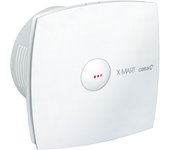 Extractor de baño x-mart 12 matic cata con sistema de extracción perimetral, luz de funcionamiento, potencia 20w, 2450 r.p.m color blanco