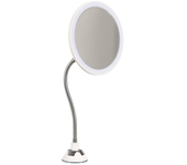 Espejo de maquillaje iluminado - aumento x10 blanco