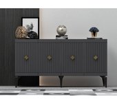 Aparador midas antracita oro 150x40x79 cm