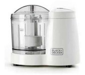 Black & decker bxch120e picadora eléctrica de alimentos 0,35 l 120 w transparente, blanco