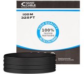 Bobina de cable rj45 utp nanocable 10.20.0302-ext-bk cat.5e/ 100m/ negro