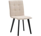 Silla miller tela negro beige