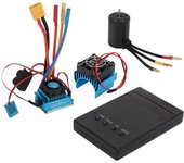 Motor sin escobillas 3650 2300kv 120a esc xt60 versión de enchufe tarjeta de programación juego de ventilador de refrigeración de motor 1/8 1/10 rc co