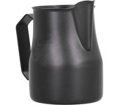 Jarra para espumar leche de acero inoxidable 304, con mango abierto pulido y boca larga, para uso en el hogar y la oficin