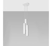Sollux lighting lagos plafón colgante cluster, blanco, 3x gu10