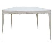 Gazebo plegable estructura acero con bolsa camel blanco 3x2 m