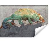 Papel pintado fotográfico no tejido para salón cameléon abstracción concreta 405cm x 270cm