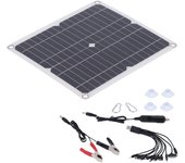 Panel solar de 15 w y 18 v, placa de carga para células solares, fuente de alimentación para interiores y exteriores, suministros para automóv