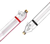 Vevor tubo láser co2 130w, tubo de grabado de vidrio de borosilicato de 1650 mm, diámetro de 80 mm, cabezal de metal, para corte y grabado láser