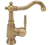 Grifo de lavabo de baño de latón antiguo, mezclador de tocador, grifo de lavabo monomando con elevación y mangueras para el hogar.