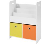 Librería estándar infantil organizador de juguetes y libros para niños 58 x 27 x 76 cm kmb27-w sobuy es