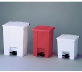 Rubbermaid cubo de basura de pedal clásico 68,1 litros beige