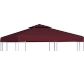 Maison exclusive - toldo de cenador 2 niveles 310 g/m² 3x3 m burdeos