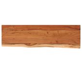 Estante pared | estantería pared | estante flotante rectangular madera acacia borde vivo 60x20x2,5 cm cfw13636