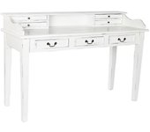 Escritorio home esprit blanco madera 150 x 57 x 100 cm