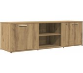 Mueble tv | mueble de salón | mesa de tv madera de ingeniería roble artesanal 120x34x37 cm cfw15854