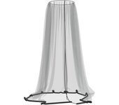 Mosquitera para sombrilla 220 malla negra φ330x250 cm