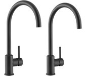 Cecipa max 2pcs grifo mezclador de cocina de acero inoxidable en forma de u - grifo mezclador para fregadero de agua fría y caliente con burbujeador d