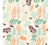 Papel pintado floral tropico otoñal