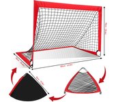 Portería de fútbol para niños, red de fútbol plegable mini portería de fútbol plegable 120 x 90 x 90 cm