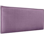 Dhome cabecero de lino natural liso con ribete cabezal tapizado cama dormitorio moderno top trending (lila, 105cm)