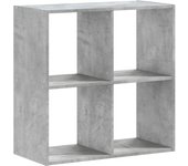 Estantería madera de ingeniería gris hormigón 68,5x32x68,5 cm