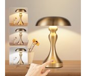 Lámpara de noche led nettlife, táctil, regulable, inalámbrica, con batería, vintage, recargable por usb