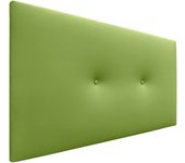 Dhome cabecero de polipiel liso con botones tapizado de alta gama cabezal lujo cama dormitorio moderno acolchado (verde, 105cm)