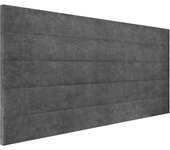 Cabecero tapizado gio | cabezal acolchado | tapizado en teijdo alta gama acuaqulin antimanchas | color gris marengo | medida: 110x55x3cm (cama 105 cm)
