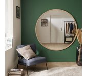 Miroir xxl rond en chêne 150 cm fab