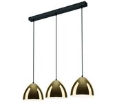Lamkur mia lámpara de techo colgante bar dorada, 3x e27