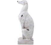 Galgo perro resina 33x29x84 cm