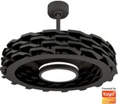 Ventilador de techo motor dc 73cm led 36w dim 3cct negro wifi