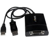 Startech.com dp2dvid2 adaptador de cable de vídeo 0,37 m dvi-d negro