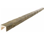 Viga imitación madera 12.5cm de ancho x 8cm de alto x 3m de largo color miel decorativa de poliuretano vu0003-m