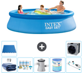 Paquete de piscina - intex - alrededor - 305x305x76 cm + accesorios a575