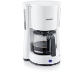 Cafetera de goteo, jarra de cristal 1 l severin ka 4816 blanco 1000 w